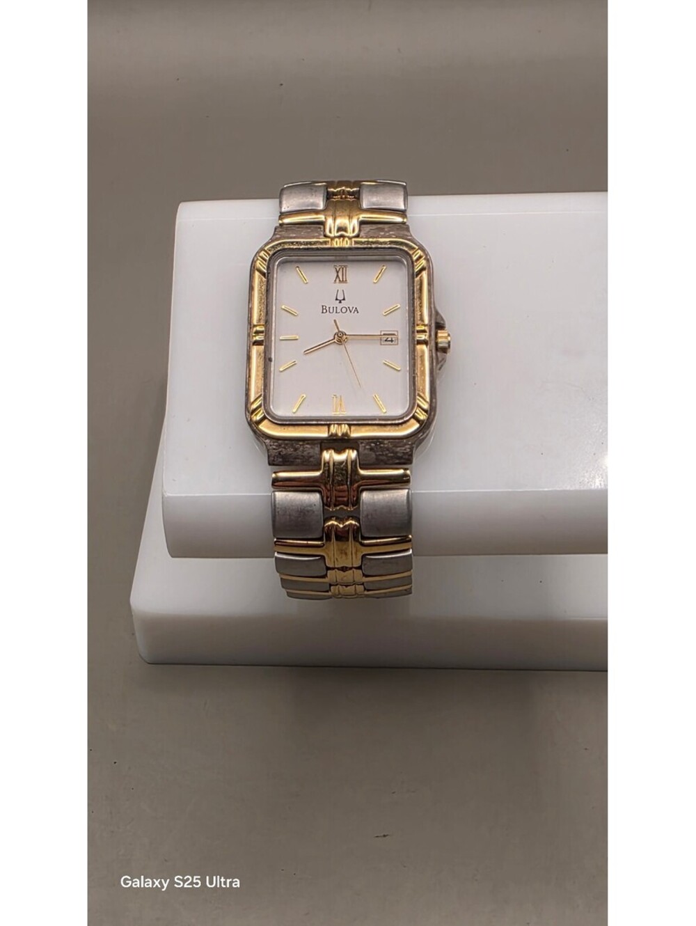 Bulova Two-Tone Silver and Gold Tone Women's Watch/ 24mm